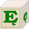 Blocks Polish Alphabet E Image